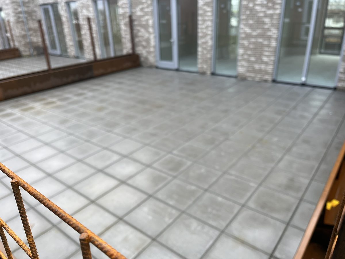 Dakterras De Nieuwe Haven - afgewerkt terrasvlak